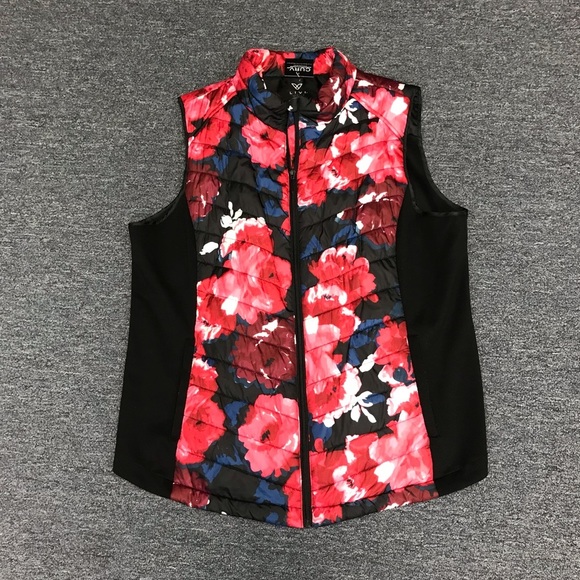 Livi Active Red Floral Vest - Size 18/20 - Picture 1 of 3